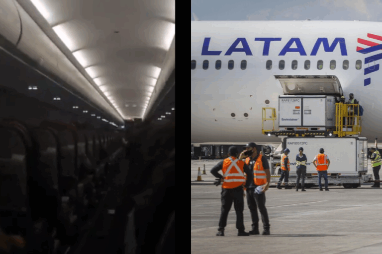 Pánico en avión de Latam: Turbulencias en medio de una tormenta obligaron a un aterrizaje de emergencia