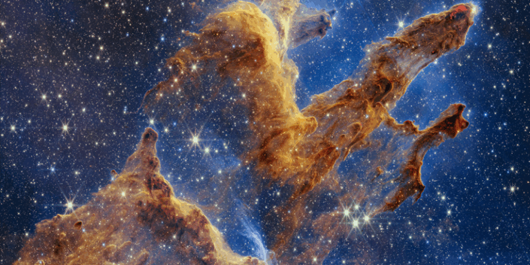 A 27 años de la primera toma, el Telescopio James Webb captura la imagen más nítida de los Pilares de la Creación