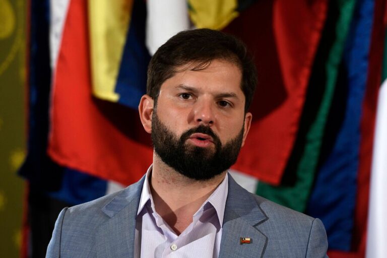 Presidente Boric condena paro de camioneros y dice que 