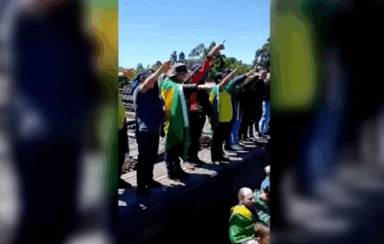 Brasil: Investigan video que muestra a una multitud haciendo un saludo nazi