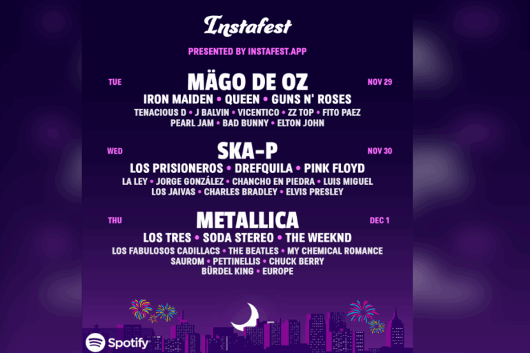 Instafest: Así puedes crear tu festival ideal con lo que más escuchas en Spotify