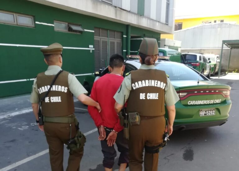 Carabineros detuvo a sujeto que estaría directamente implicado en incendio forestal en Penco
