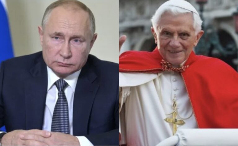 Putin homenajeó a Benedicto XVI y lo llamó un “acérrimo defensor de los valores cristianos tradicionales”