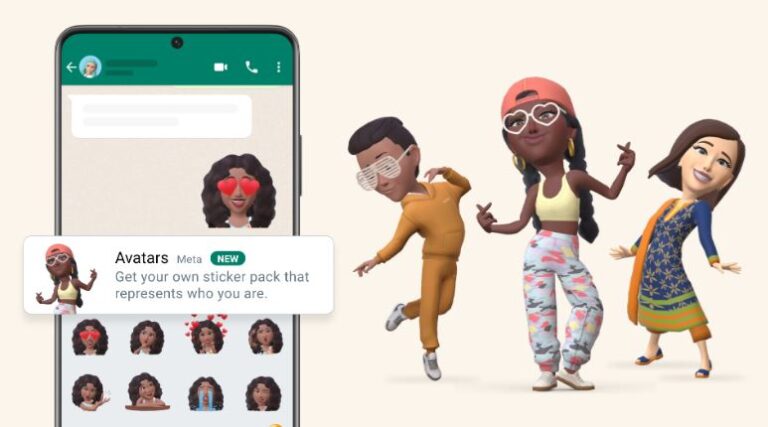Los avatares de Meta ahora llegaron a WhatsApp
