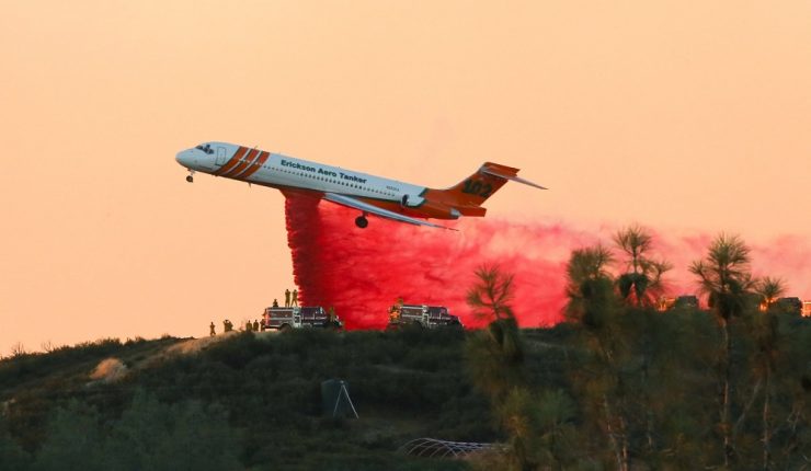 Aero Tanker aterrizó en Carriel Sur y se alista para sumarse al combate de incendios forestales