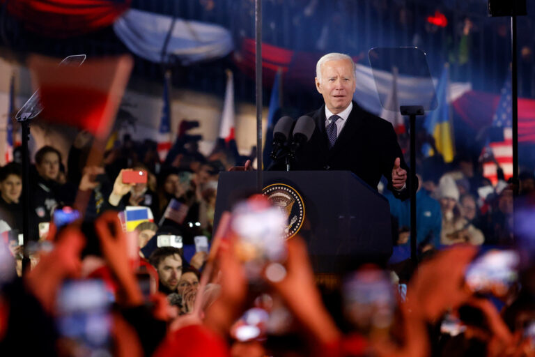 Joe Biden en Varsovia: 