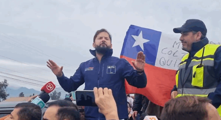 Pdte. Boric tras visita a albergados por sistema frontal en Coltauco: 