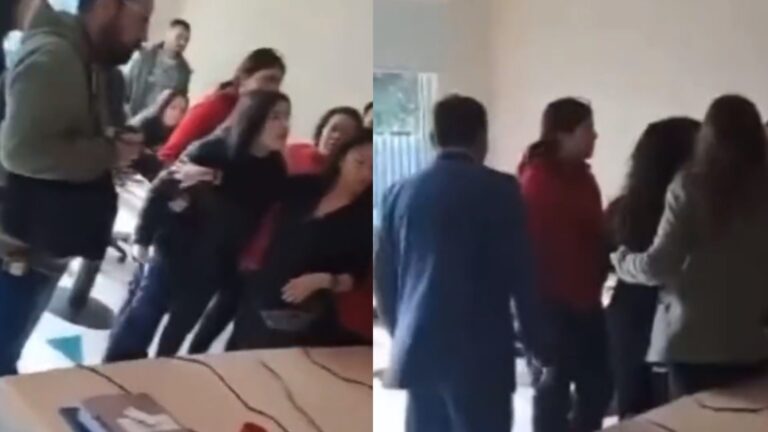 Manifestantes irrumpieron en Consejo Municipal de Lo Espejo: Denuncian agresión de concejal contra una funcionaria