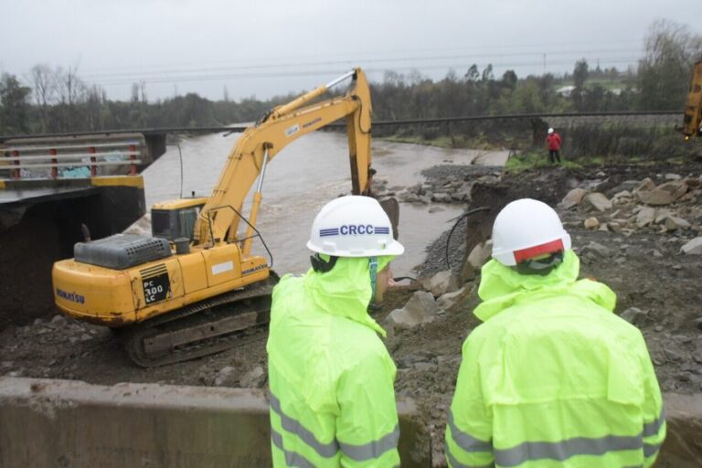 Ruta 5 Sur: Habilitan Puente Lircay tras sufrir daños por sistema frontal