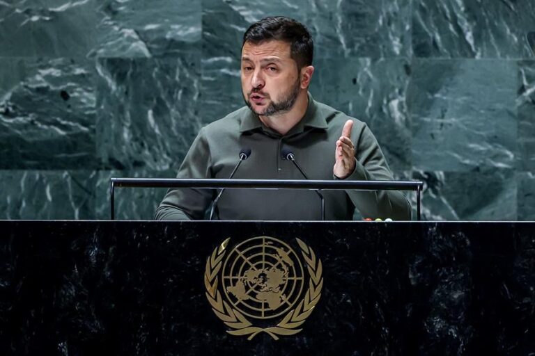 Zelensky dice en la ONU que Rusia trata de ganar apoyo de ciertos países con 
