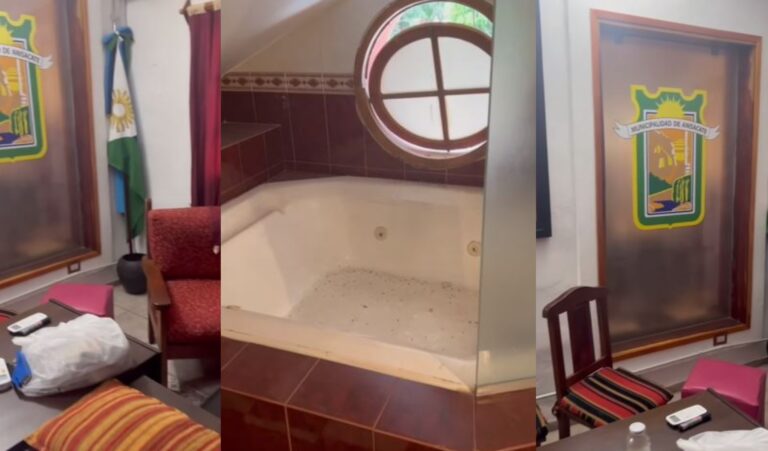 Encontraron jacuzzi en despacho de exintendente argentino que no quiso traspasar el mando a nueva administración