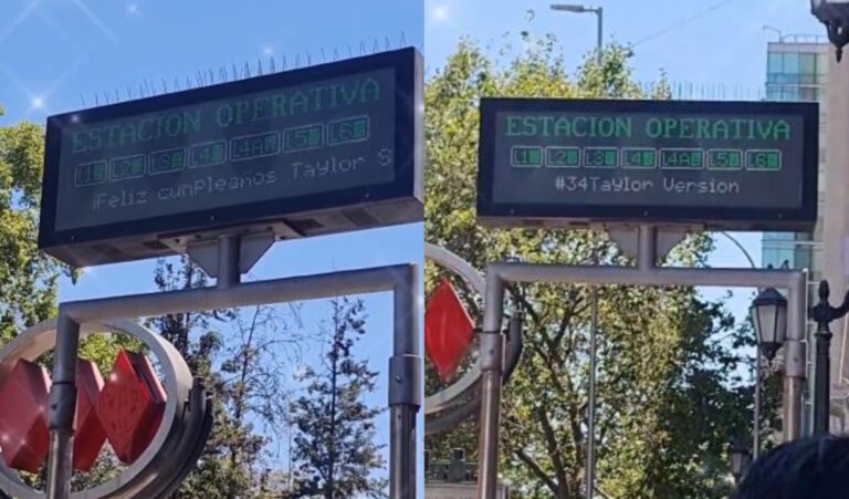 Metro realiza particular gesto para saludar a Taylor Swift por su cumpleaños