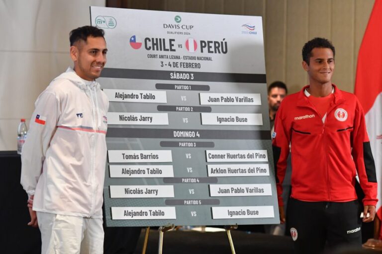 Alejandro Tabilo dará el primer raquetazo contra Juan Pablo Varillas en el debut de Chile en Copa Davis 2024