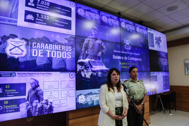 36 detenidos durante Día del Joven Combatiente: Gobierno destaca disminución de eventos, sobre todo en lugares críticos