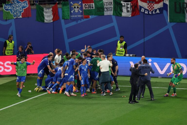 Drama épico en la Euro 2024: Italia empata en el último minuto, elimina a Croacia y avanza a octavos de final