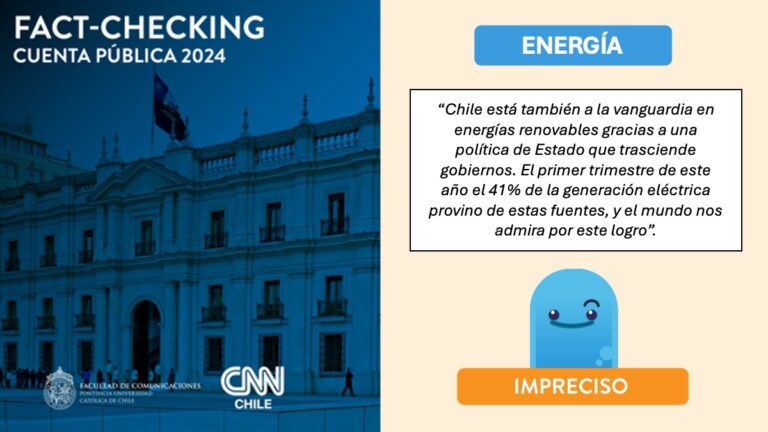 Factchecking UC-CNN Chile: ¿Cómo es el escenario en Chile respecto al uso de energías renovables?