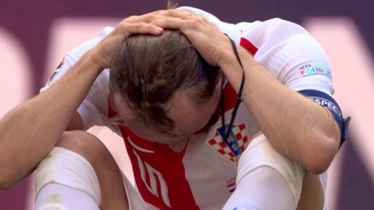Luka Modric devastado tras empate con Italia en la Eurocopa: 