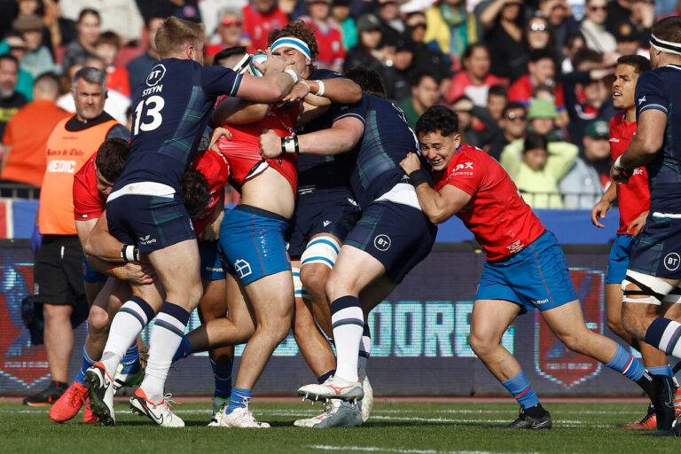 Los Cóndores sufren una dura derrota ante Escocia en el Estadio Nacional