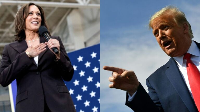 Donald Trump lanza un ataque publicitario contra Kamala Harris