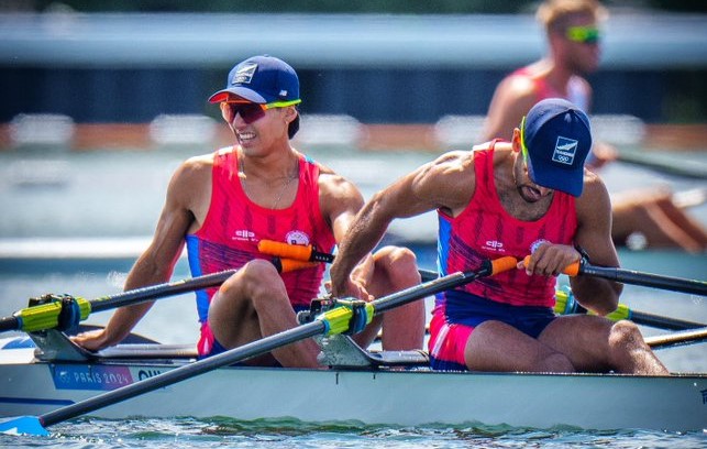 Juegos Olímpicos 2024: César Abaroa y Eber Sanhueza no logran pasar a semifinales tras salir cuartos en repechaje del remo