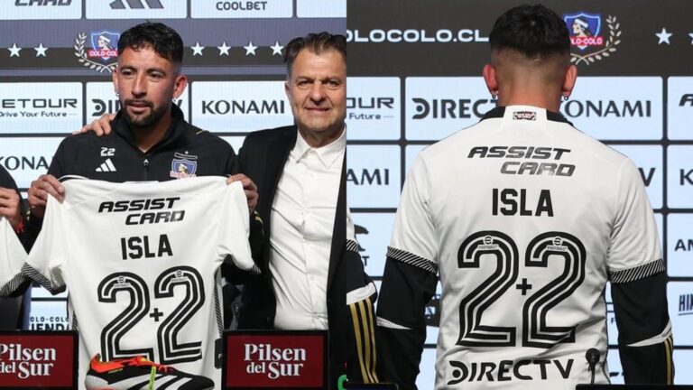 2+2: Mauricio Isla llega a Colo Colo con icónica camiseta a lo Zamorano