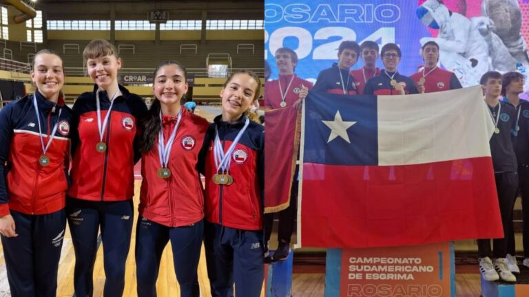 Esgrima chilena en la cima: Equipo masculino consigue tricampeonato y equipo femenino asegura tercer lugar en sudamericano
