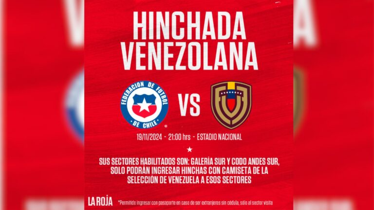 ¿Seremos visita en el Nacional?: ANFP habilitó venta de entradas para público venezolano en partido de La Roja por eliminatorias