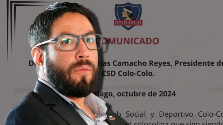 Camacho asegura que sigue siendo presidente CSyD Colo Colo: 