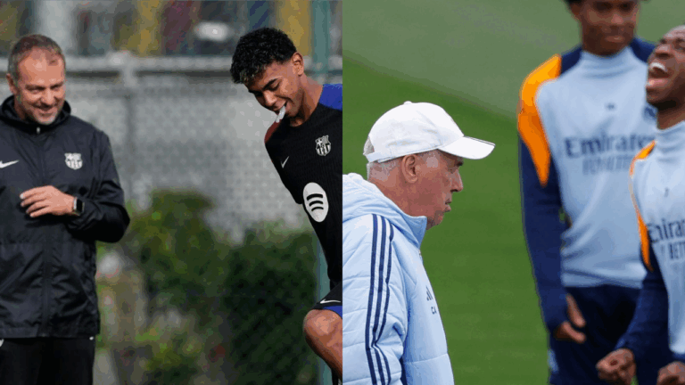 Flick y Ancelotti encienden la previa del clásico español Barcelona vs. Real Madrid