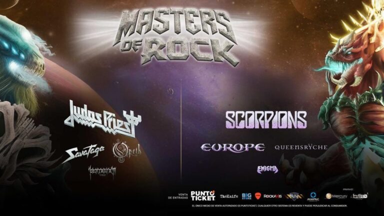 Masters of Rock 2025: Judas Priest, Scorpions y Europe liderarán edición de dos días en el Movistar Arena