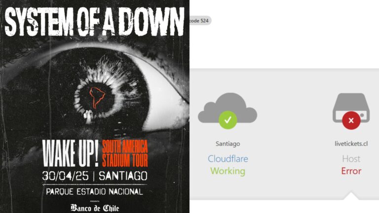 Preventa del concierto de System Of A Down en Chile genera caos: Sitio web se encuentra colapsado