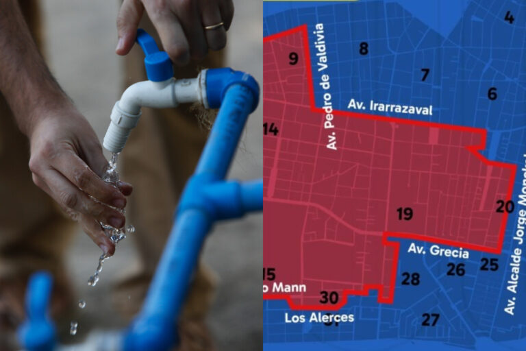 Corte de agua de 30 horas en Ñuñoa y Providencia: Detallan los sectores que estarán sin suministro