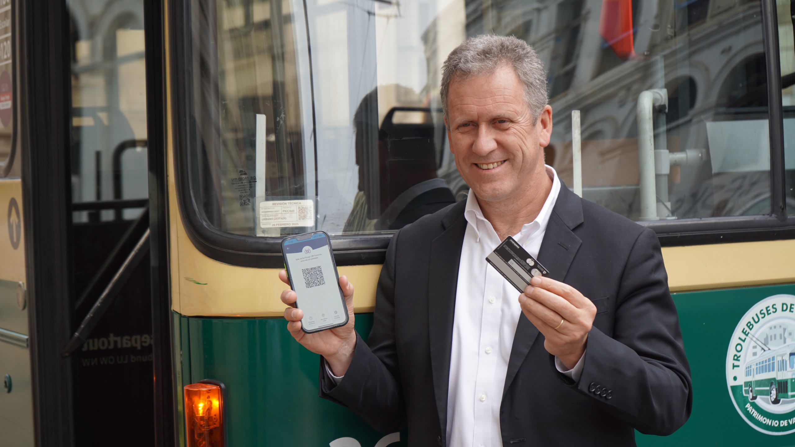 Nuevas formas de pago en transporte público eléctrico en Valparaíso incluirán códigos QR y tarjetas bancarias/Foto: Ministerio de Transportes