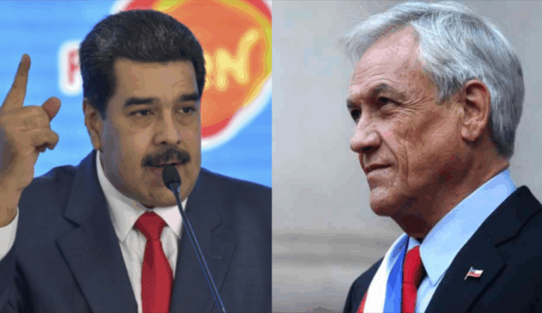Nicolás Maduro acusa a Sebastián Piñera de traer a Chile 