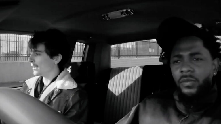 Timothée Chalamet conversa con Kendrick Lamar antes de su presentación en el Super Bowl: “Siempre he sido tu fan”