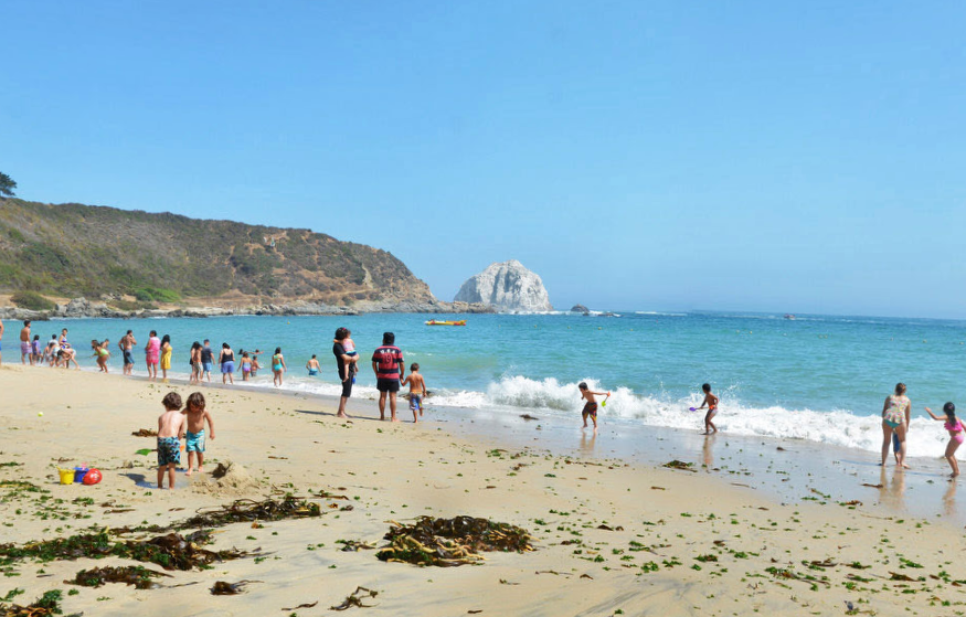 Playa El Canelillo de Algarrobo, Región de Valparaíso / Pantallazo de Google Maps