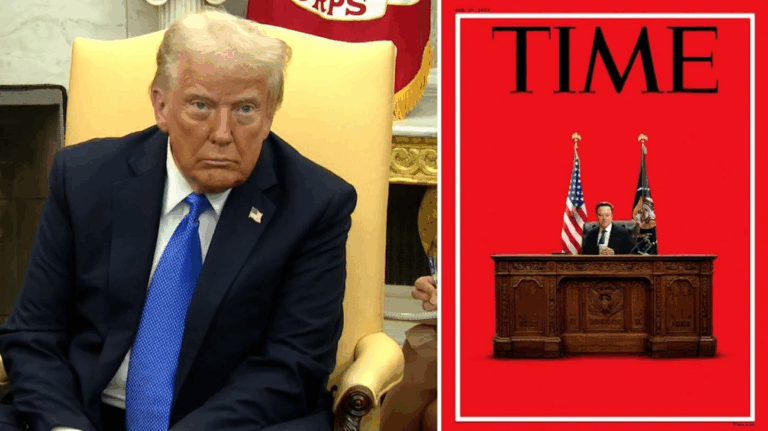 La provocativa portada de Time: Puso a Elon Musk en el puesto de Donald Trump