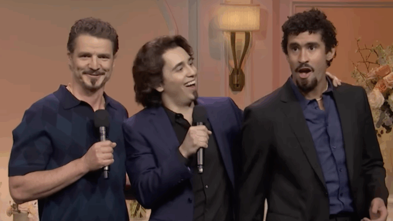 Así fue el esperado reencuentro de Pedro Pascal y Bad Bunny en el especial 50° de SNL