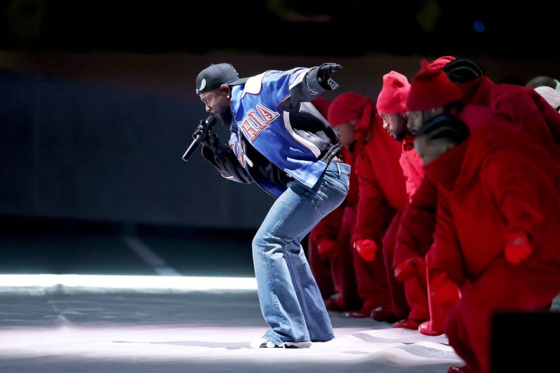 Kendrick Lamar actuando el domingo. Gregory Shamus/Getty Images