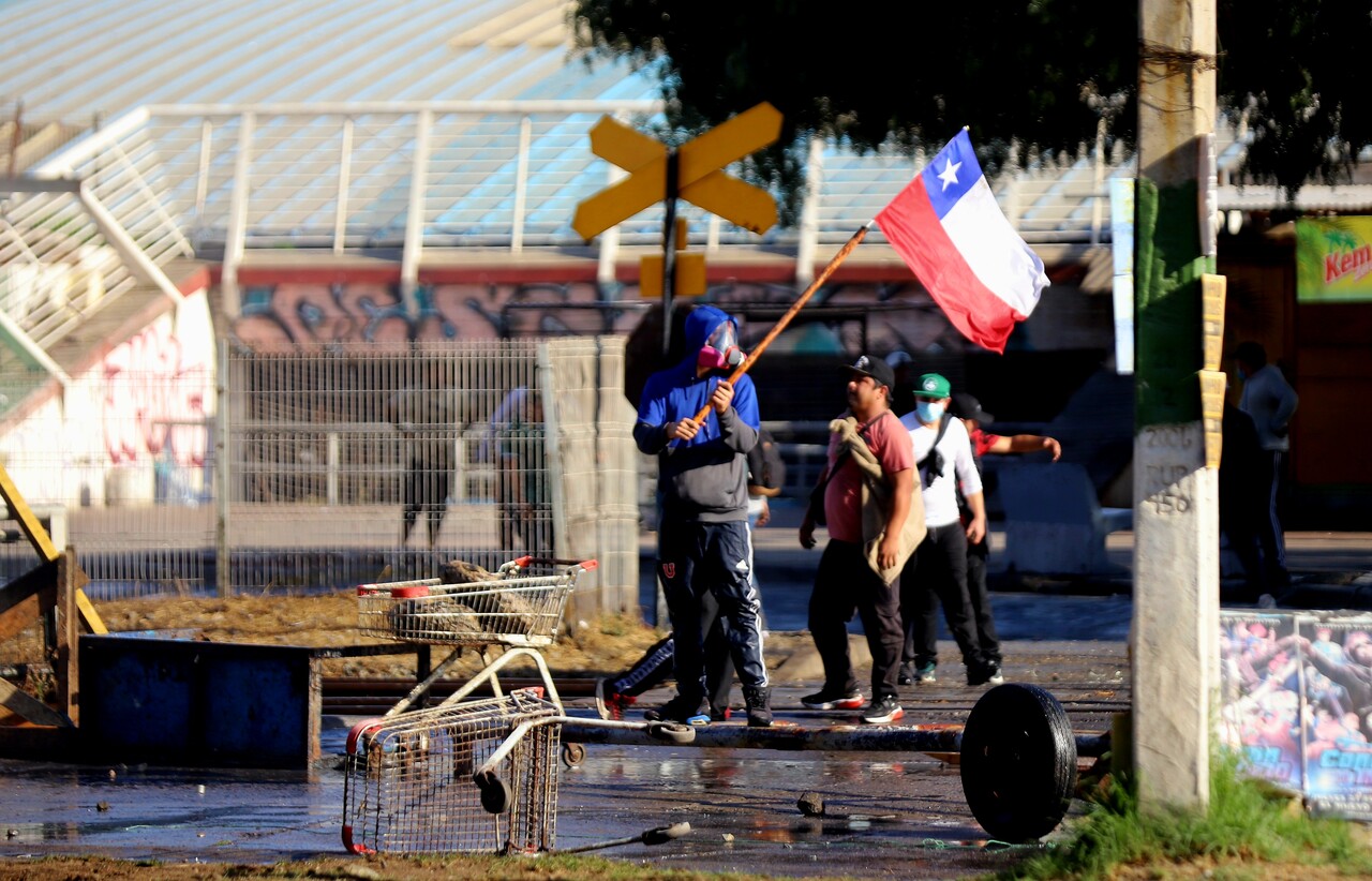 Protesta de pescadores en Valparaíso/Agencia Uno
