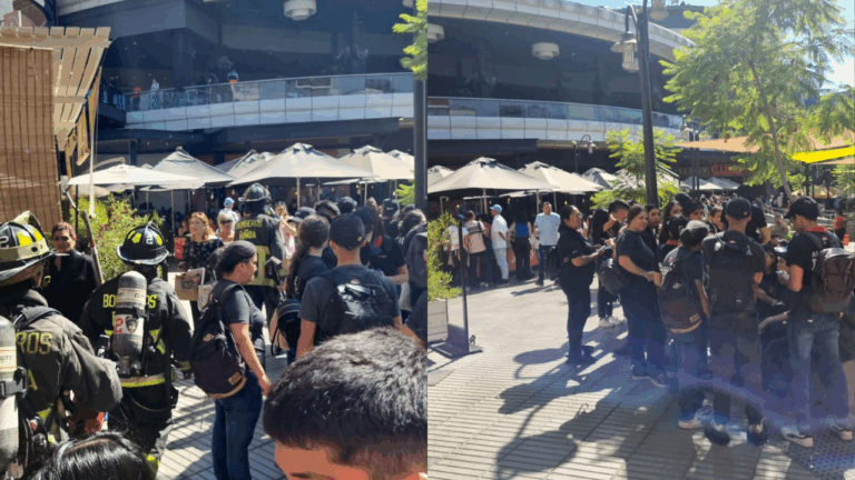 Evacúan patio de comida de Mall Plaza Vespucio por presunto incendio: Emergencia fue rápidamente controlada