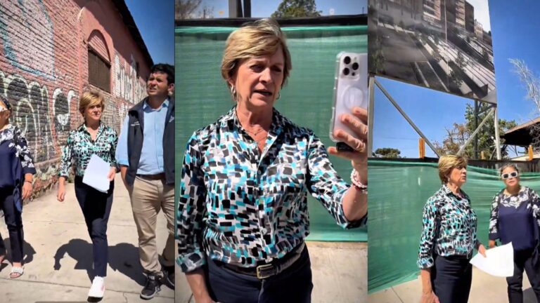 Matthei visitó lugar donde se construye Hospital del Cáncer tras polémica por observaciones de la Seremi de Medio Ambiente