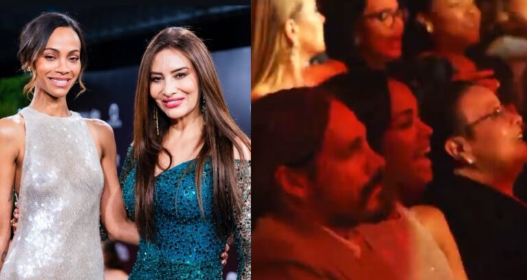 El encuentro de Myriam Hernández y Zoe Saldaña que robó la atención en Premios Soberano: Actriz fue captada cantando 