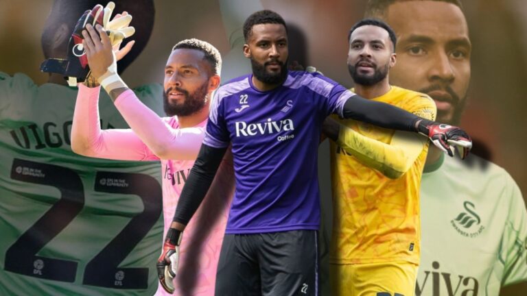 Imbatible: Lawrence Vigouroux vive un momento dorado en el arco del Swansea City