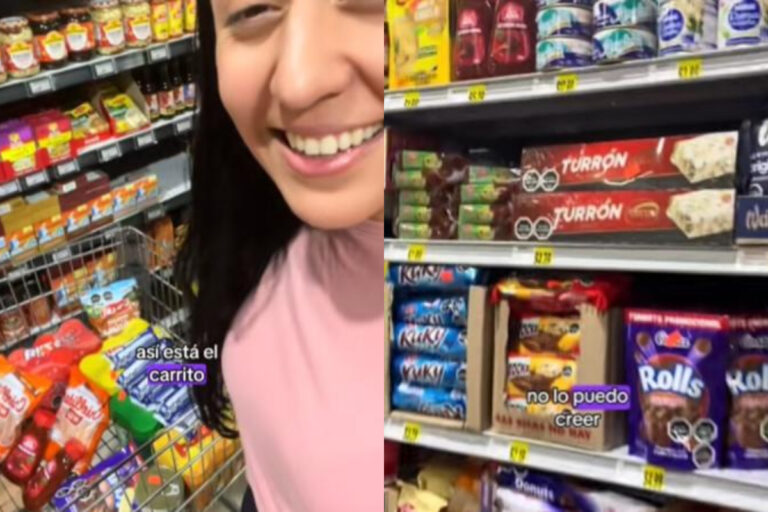 Tiktoker muestra los exorbitantes precios de alimentos chilenos en Estados Unidos: Gastó más de 100 dólares
