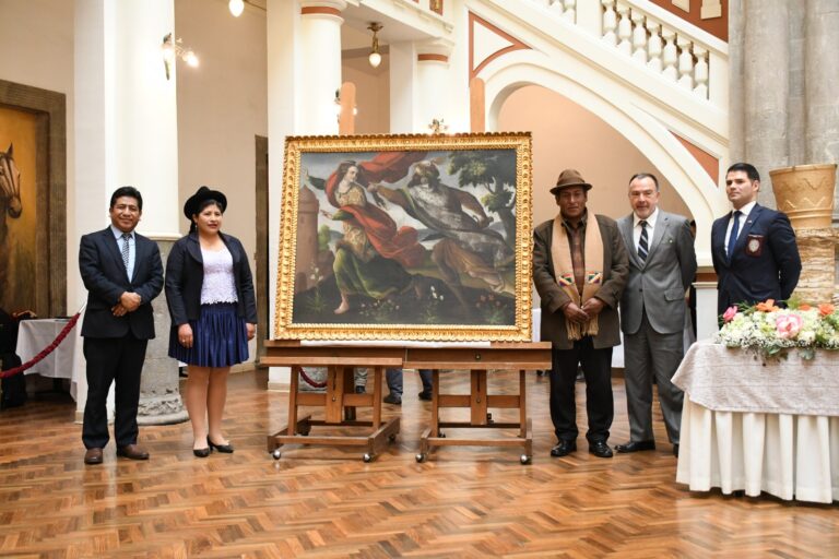 Chile entrega a Bolivia el lienzo Santa Bárbara tras cinco décadas de trámites y búsqueda: ¿Cuál es su importancia?