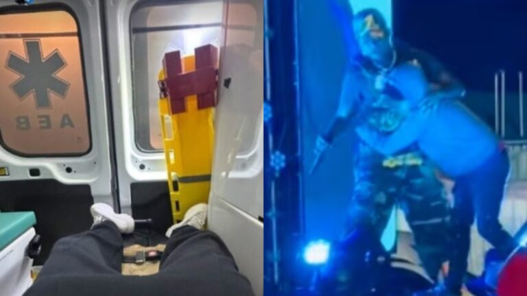 La estrepitosa caída que sufrió Polimá Westcoast por culpa de un fan durante show en Punitaqui