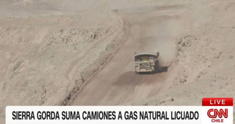 Sierra Gorda da un giro verde: minería chilena avanza en descarbonización con flota a gas natural licuado