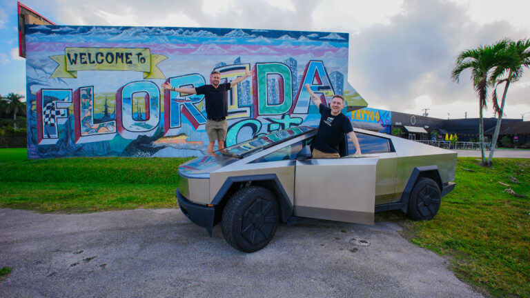 Buscan romper el récord mundial de más países recorridos en un Tesla Cybertruck, pero ya hubo problemas en Chile