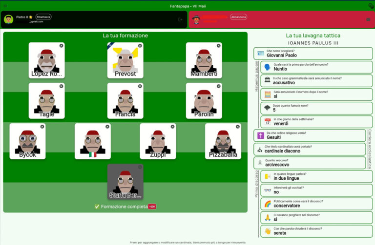 “Fantapapa”, el curioso juego que te permite elegir al papa como si fuera un equipo de fútbol